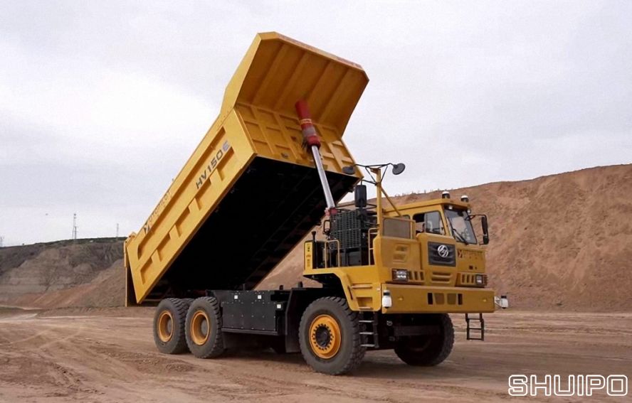 上汽红岩纯电动自卸车金刚矿霸掀斗